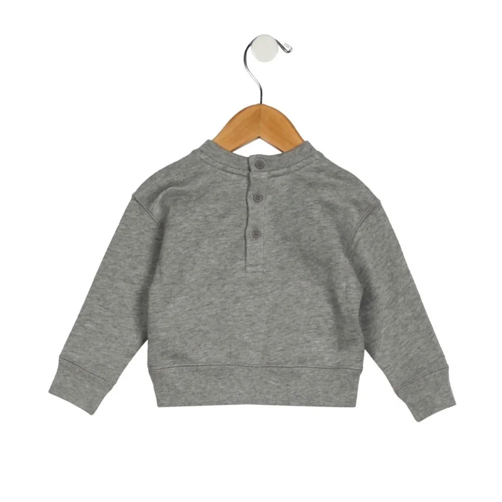 Burberry Baby Thomas Bear cotton sweater with button closure at back   12months - Picture 6 of 15